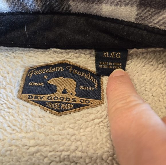 Freedom Foundry Fleece Button Down Plaid Shirt/Jacket Size XL - Picture 2 of 15